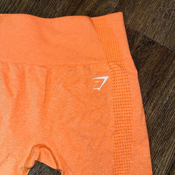 GYMSHARK Orange Vital Seamless 2.0 Leggings M - Picture 3 of 7